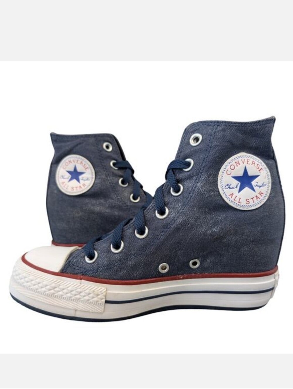Converse Wedge Women's Navy High-Top Platform Chuck Taylor All Star